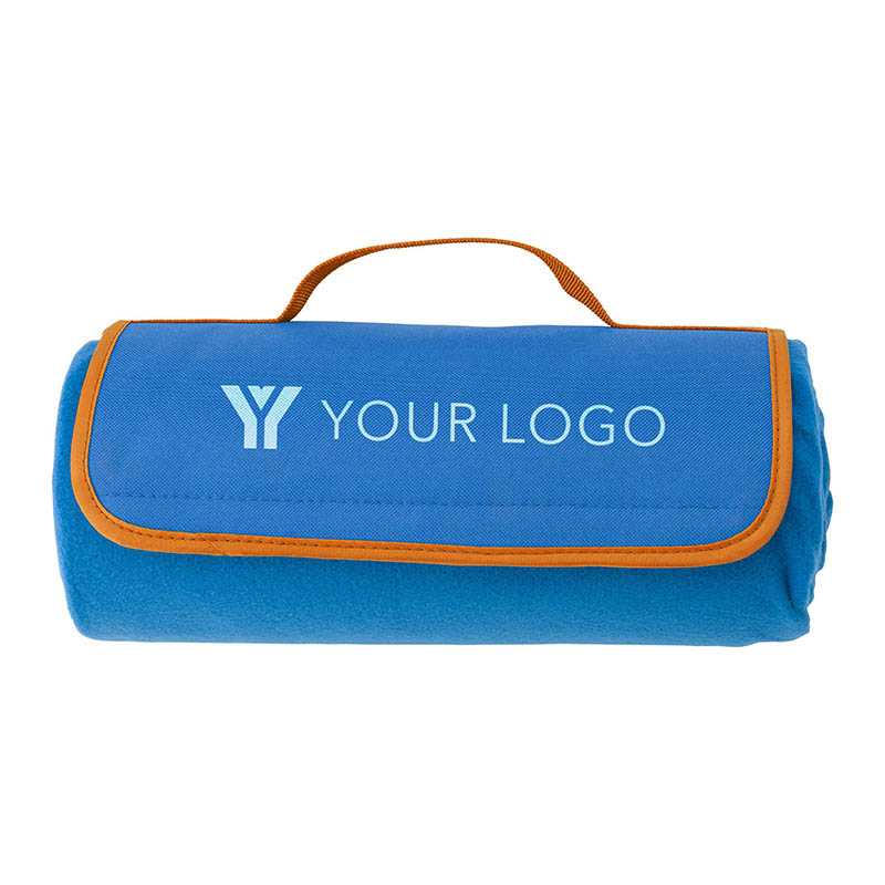 Skladacia pikniková deka > modrá(svetlo) (30,5 x 21,5 x 8,6 cm)