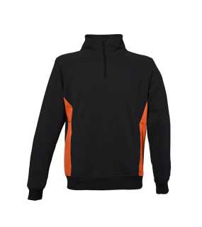 Pánska mikina (WISCONSIN by JR) > čierna / oranžová > L   