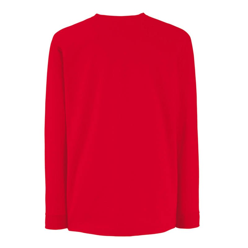 Detské tričko (FRUIT OF THE LOOM Kids Long Sleeve Valueweight T) > červená > 9/11