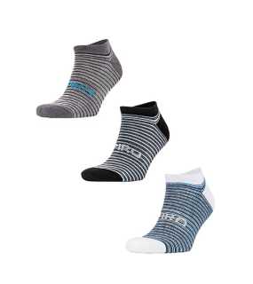 Ponožky (SPIRO 3-PACK MIXED STRIPE COOLMAX® SNEAKER SOCKS ) > mix farieb > L/XL
