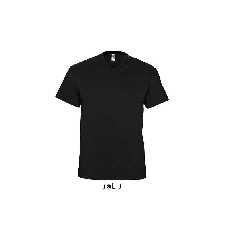 Pánske tričko (SOL'S SOL’S VICTORY MEN'S V-NECK T-SHIRT) > čierna (deep) > 3XL