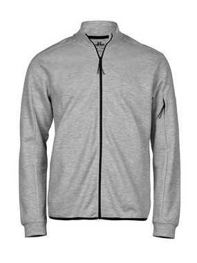 Unisex mikina (Tee Jays Athletic Full Zip Cardigan) > šedá (heather) > S