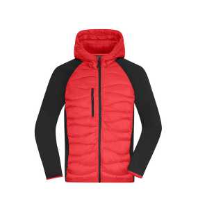 Pánska bunda (JN Men's Hybrid Jacket) > červená / čierna > L