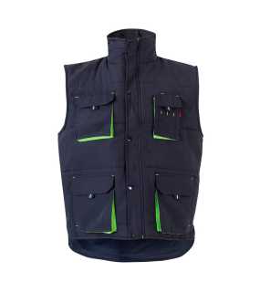 Pánska vesta (VELILLA TWO-TONE PADDED VEST) > modrá (navy) / zelená (lime) > L