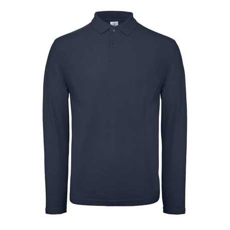 Pánske tričko(B&C ID.001 LSL) > modrá(navy) > L