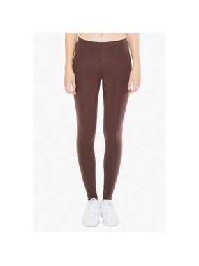 Dámske legíny (AMERICAN APPAREL WOMEN'S COTTON SPANDEX JERSEY LEGGING) > hnedá > S