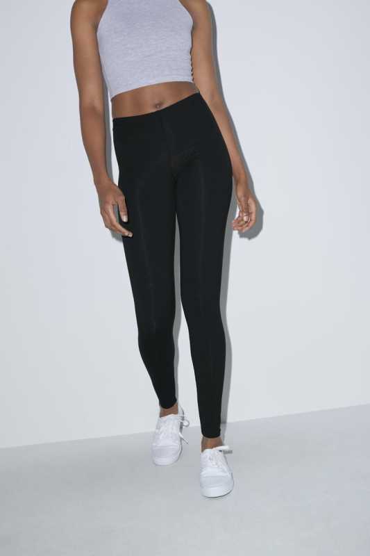 Dámske legíny (AMERICAN APPAREL WOMEN'S COTTON SPANDEX JERSEY LEGGING) > hnedá > S