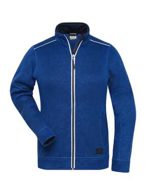 Dámska mikina (JN Ladies Workwear Fleece Jacket SOLID)>modrá (dark royal)/modrá (navy)>L
