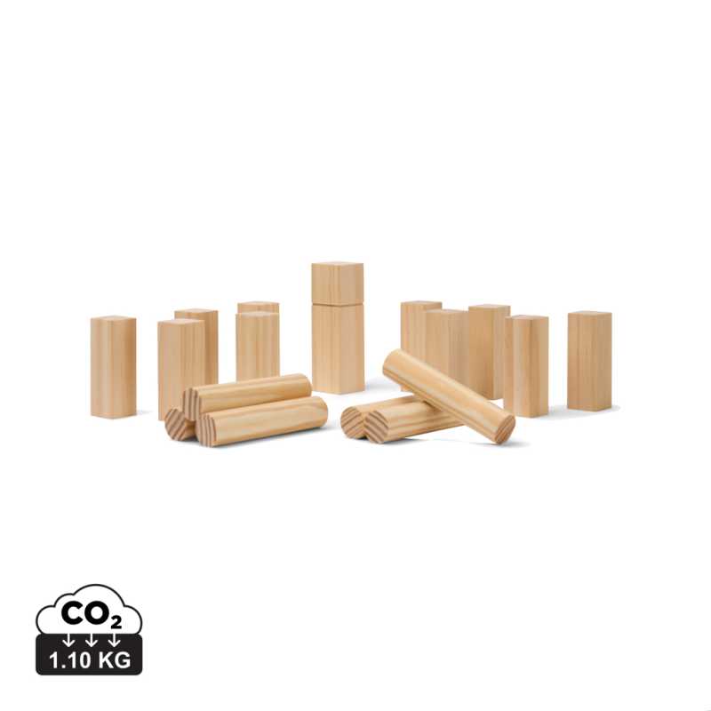 Mini hra VINGA Kubb > hnedá