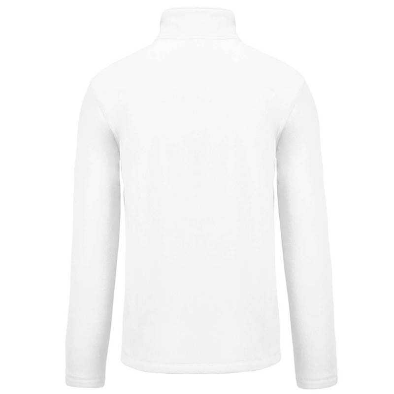 Pánska fleece bunda (KARIBAN FALCO - FULL ZIP MICROFLEECE JACKET) > biela > L