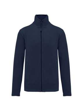 Pánska fleece bunda (KARIBAN FALCO - FULL ZIP MICROFLEECE JACKET) > modrá (navy) > L