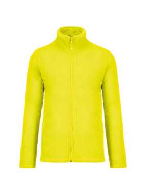 Pánska fleece bunda (KARIBAN FALCO - FULL ZIP MICROFLEECE JACKET)>žltá (fluorescent)>2XL