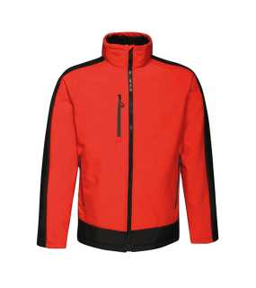 Pánska bunda (Regatta CONTRAST PRINTABLE 3 LAYER SOFTSHELL) > červená (classic) > S