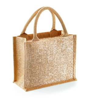Nákupná taška (WM Shimmer Jute Mini Gift Bag) > žltá (natural)