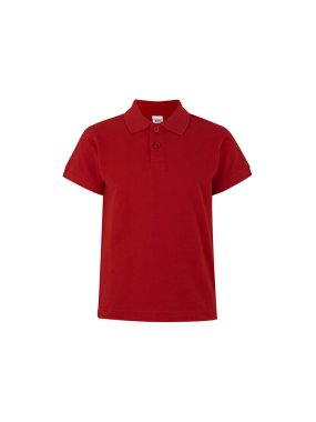 Detská polokošeľa (MUKUA KIDS SHORT SLEEVE POLO) > červená > 1/2