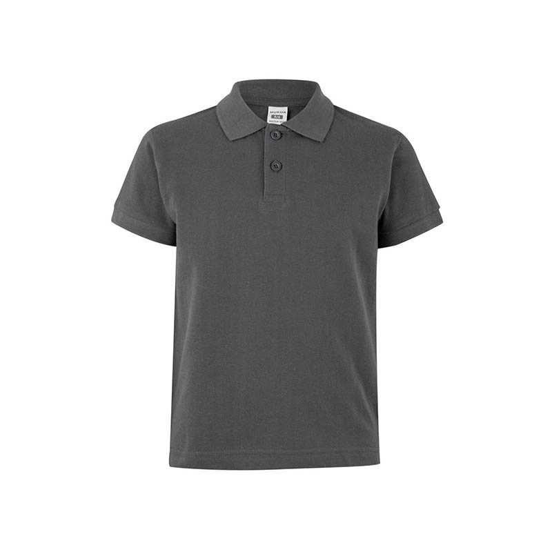 Detská polokošeľa (MUKUA KIDS SHORT SLEEVE POLO) > šedá (dark) > 1/2