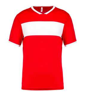 Detský dres (Proact"KIDS' SHORT SLEEVE JERSEY") > červená / biela > 12/14