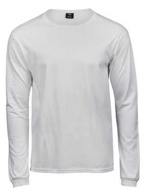 Unisex tričko (Tee Jays Long Sleeve Fashion Sof Tee) > biela > 5XL