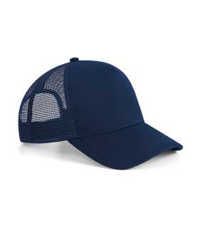 Unisex šiltovka (Beechfield Microknit Snapback Trucker) > modrá (french navy)