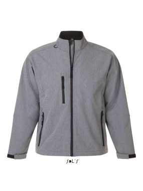Pánska softshell bunda (SOLS MENS SOFTSHELL ZIPPED JACKET) > šedá (melange) > M