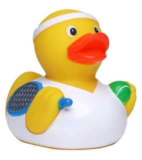 Kačička do vane (MBW Squeaky duck tennis player) > viacfarebná