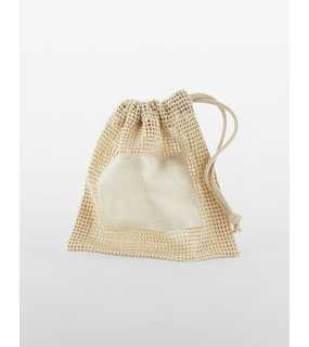 Nákupná taška z bavlny (WM Organic Cotton Mesh Sacks) > béžová (natural) > M