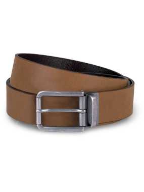 Opasok (K-UP"RAW EDGE LEATHER BELT - 35MM") > hnedá (cognac)