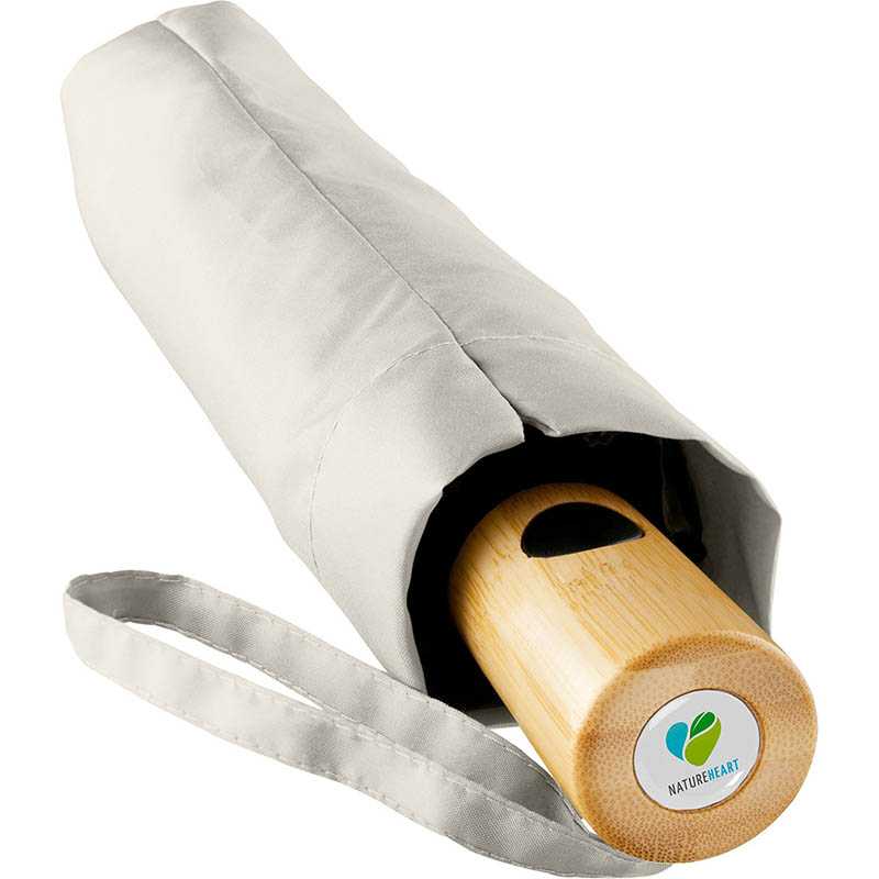 Skladací dáždnik (FARE AOC mini umbrella ÖkoBrella) > prírodná / biela