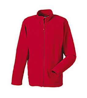 Pánska fleece bunda(Full Zip Microfleece RUSSELL) > červená > 2XL
