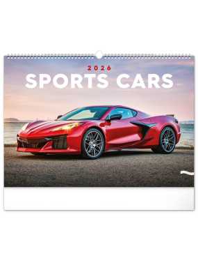Nástenný kalendár (Autá 2026) - 48 x 33 x 1 cm