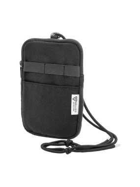 Taška cez rameno z recyklovaného plátna na telefón > čierna