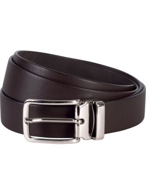 Opasok (K-UP"CLASSIC BELT IN FULL GRAIN LEATHER - 30MM") > hnedá (dark)