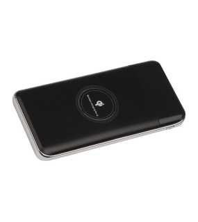 Bezdrôtový kovový Power Bank (8000mAh) > čierna