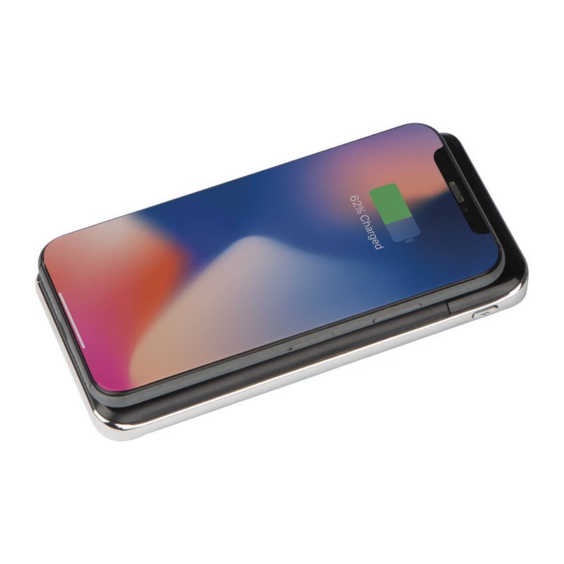 Bezdrôtový kovový Power Bank (8000mAh) > čierna