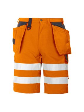 Pánske krátke nohavice (PROJOB SHORTS HV CLASS 2) > oranžová > 62