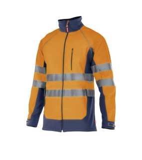 Pánska bunda (VELILLA HV TWO-TONE SOFT SHELL) > modrá (marine) / oranžová (hi-vis) > 3XL
