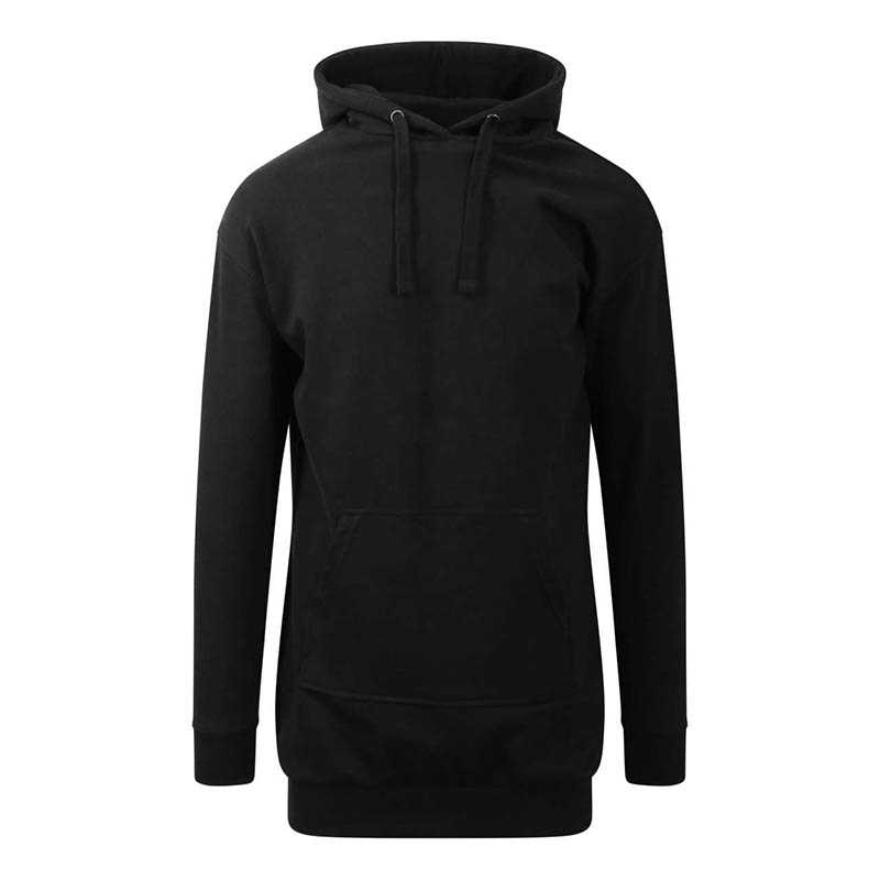 Dámska mikina (Just Hoods HOODIE DRESS) > čierna (jet) > L