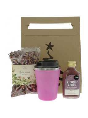 Vianočná darčeková taška Ružové lupene pre ženy