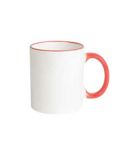 Keramická šálka > červená