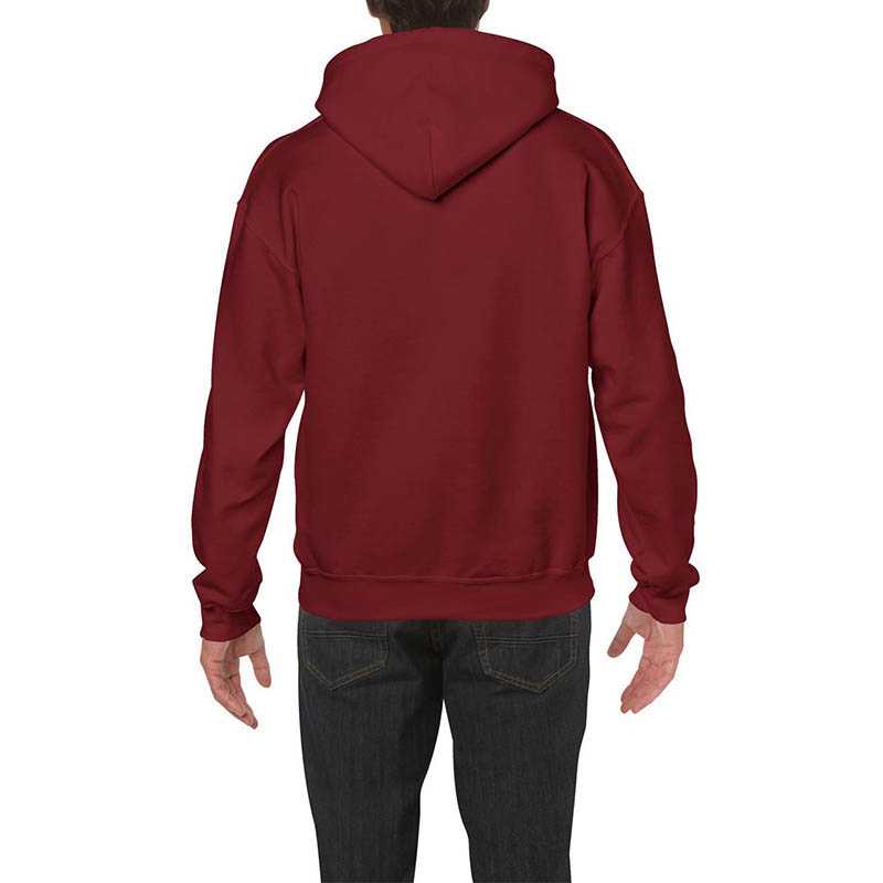 Unisex mikina(GILDAN HEAVY 270 50/50) > červená (garnet) > S