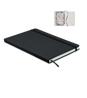 Zápisník A5 z recykl. kartónu > čierna