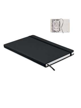 Zápisník A5 z recykl. kartónu > čierna