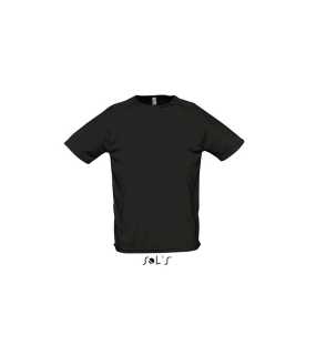 Unisex tričko (SOLS SPORTY UNISEX RAGLAN SLEEVES T-SHIRTS) > čierna > L