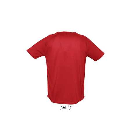 Unisex tričko (SOLS SPORTY UNISEX RAGLAN SLEEVES T-SHIRTS) > červená > XL