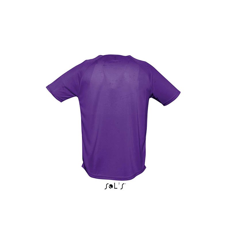 Unisex tričko (SOLS SPORTY UNISEX RAGLAN SLEEVES T-SHIRTS) > fialová (dark) > 2XL
