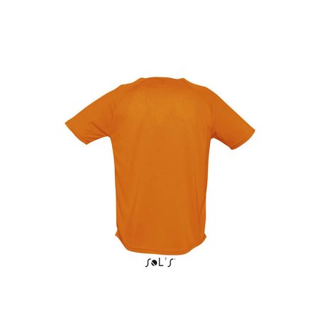 Unisex tričko (SOLS SPORTY UNISEX RAGLAN SLEEVES T-SHIRTS) > oranžová > L