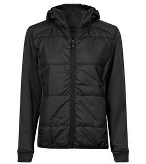Dámska bunda (Tee Jays Womens Hybrid-Stretch Hooded Jacket) > čierna > XL