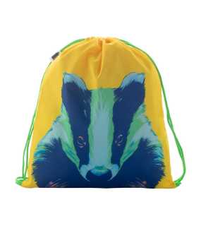 | Taška na šnúrku pre deti na zákazku > zelená / biela