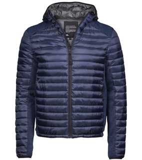 Unisex bunda(TJ Mens Hooded Outdoor Crossover Jacket)>modrá(navy)/modrá(melange)>2XL