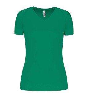 Dámske tričko (PROACT LADIES’ V-NECK SHORT SLEEVE SPORTS T-SHIRT) > zelená (kelly) > 2XL